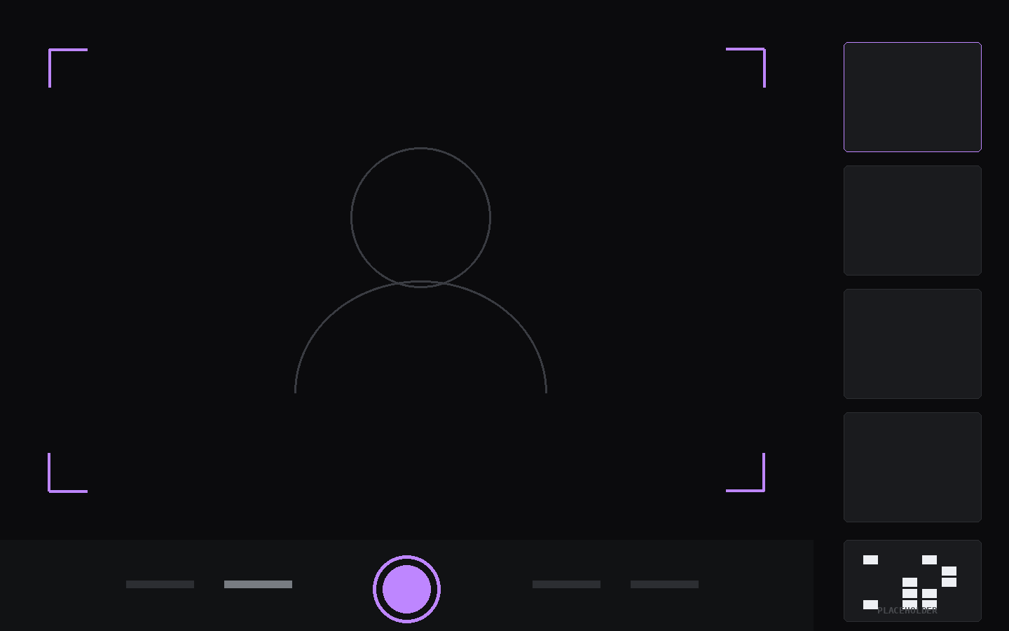 Event Photo Booth interface